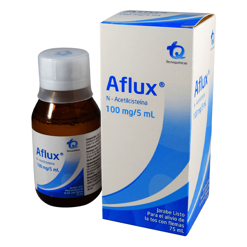 AFLUX niños Jarabe 100mg/5ml/75ml (N-acetilcisteina)