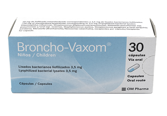 BRONCHO VAXOM Niños Caps. X 30 (Lisados Bacterianos Liofilizados)