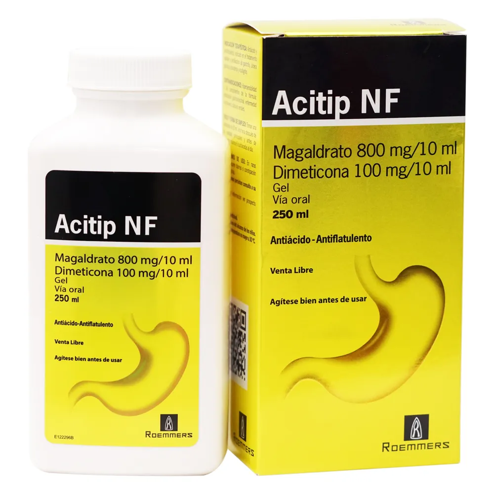 ACITIP Nf Susp. 250ml ( magaldrato 800mg/dimeticona 100mg )